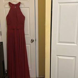 Beautiful cranberry wedding or prom dress